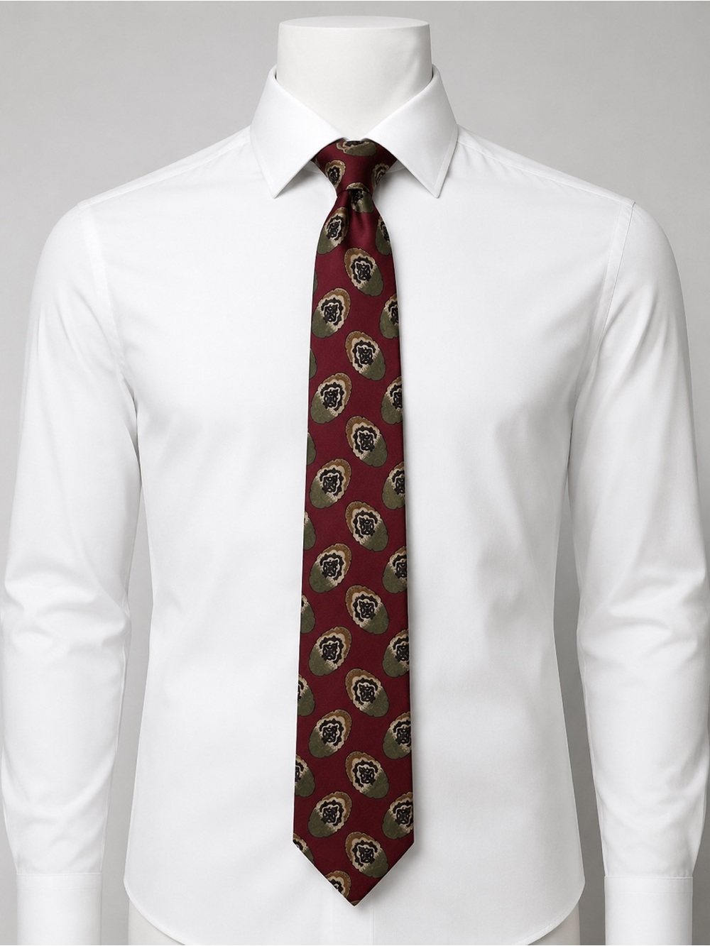 Blue Rooster West End Collection Silk Tie Red Medallion Classic